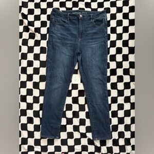 Women's Blue Jeans American Eagle Hi-Rise Jeggings. 16 Regulat